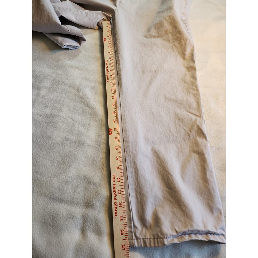 Peter Millar Flat Front Chino Twill Pants 38x27 Pima Cotton Light Khaki Golf - Picture 6 of 6